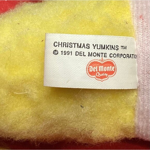 Del Monte Plush Christmas Yumkins 1991 Vegetable Tree Ornaments Set of 6 - Picture 10 of 12